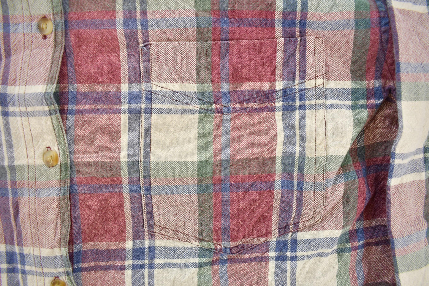 Vintage 1990s Quizz Plaid Flannel Button Up Shirt Women's M