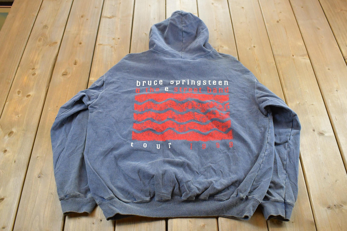 Vintage 1999 Bruce Springsteen & E Street Band Tour Quarter Zip Hoodie Men's XL / 90s Band Promo / Athleisure / Streetwear / 90s Sweatshirt
