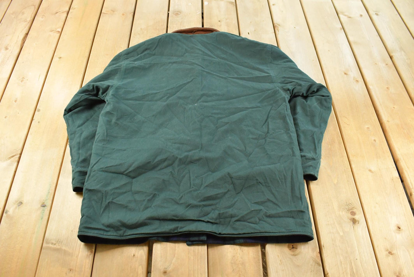 Vintage 1990s Colebrook Wool Cotton Plaid Reversible Coat Jacket Women's 1X