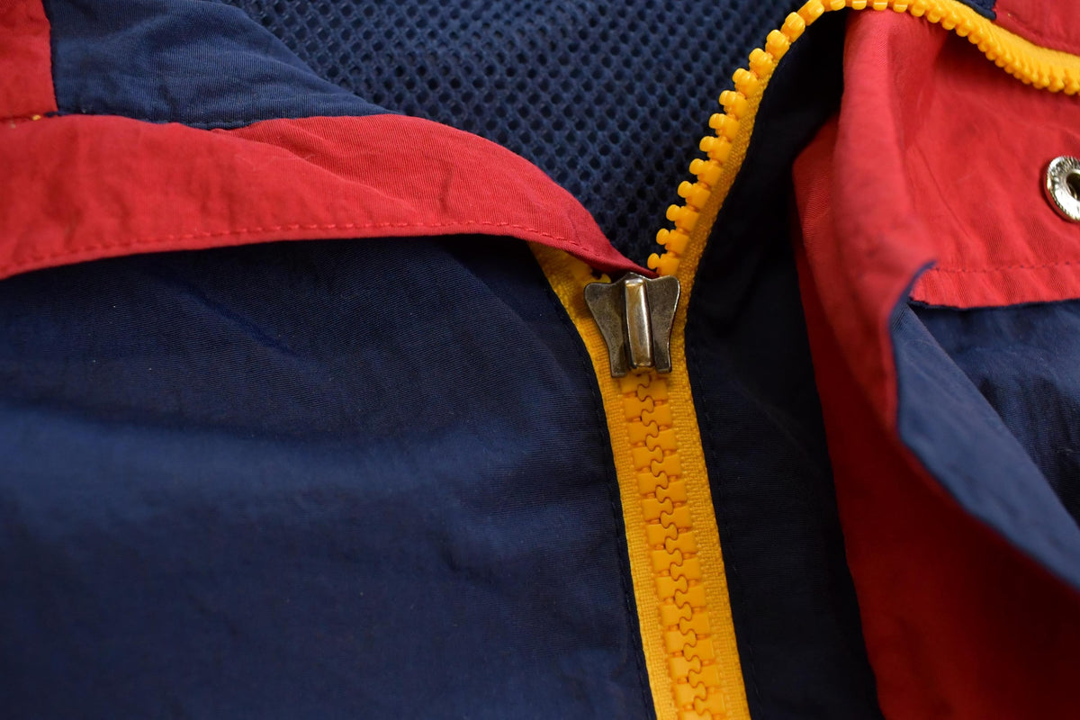 Vintage 1990s Tommy Hilfiger Sleeve Spell Out Windbreaker Jacket Men's XL