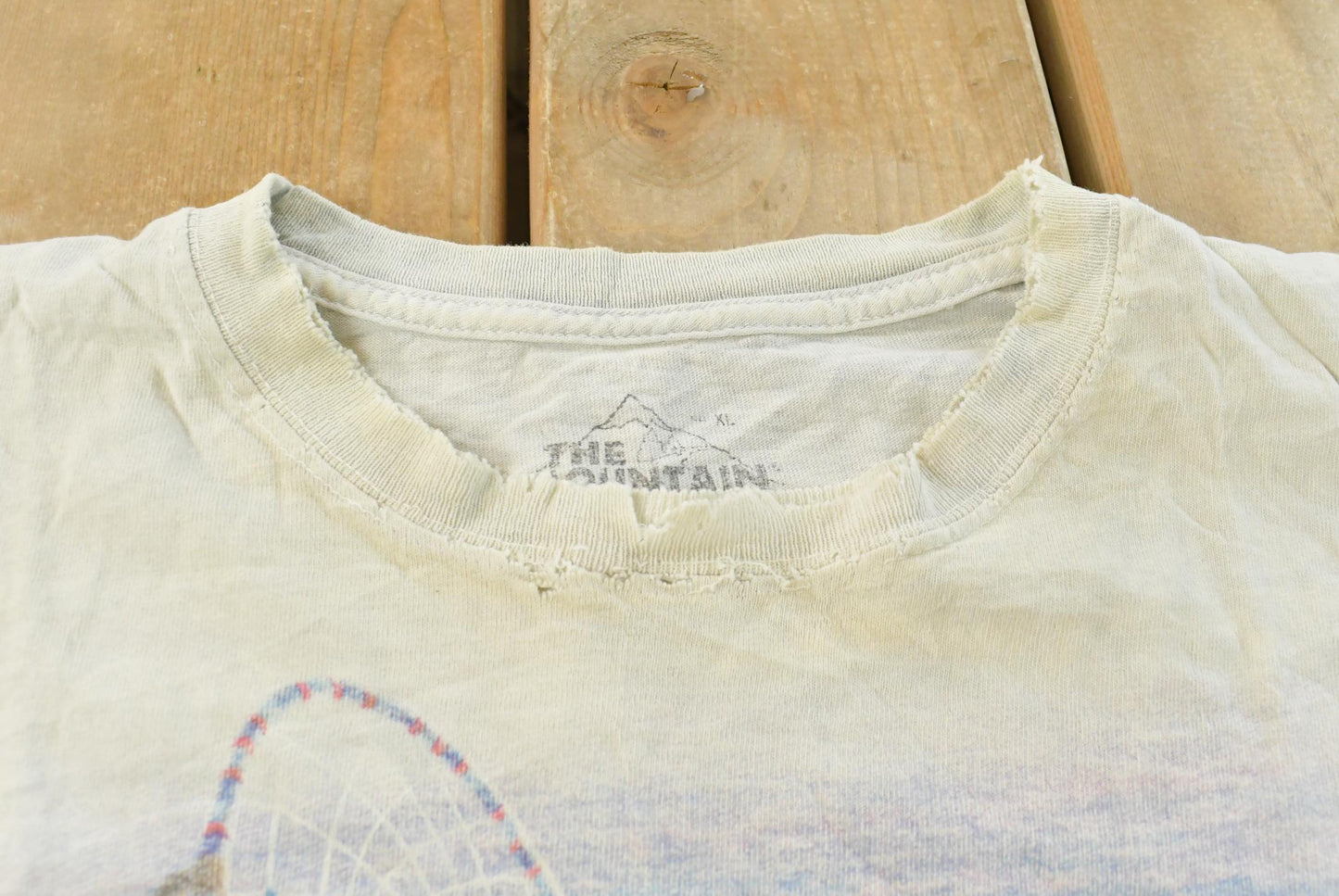 Vintage 2003 The Mountain Native Wolf Dreamcatcher Tie Dye T-Shirt Men's XL