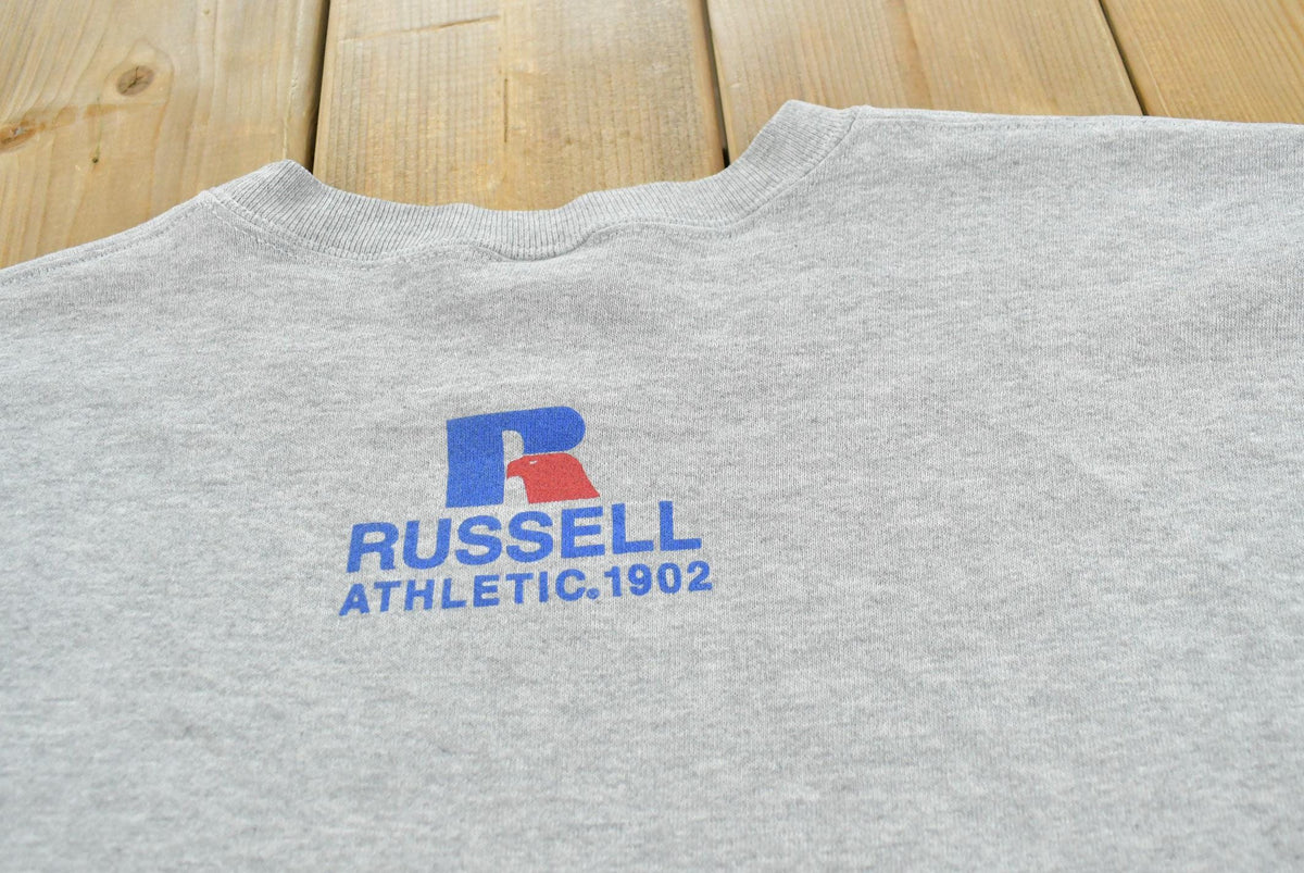 Vintage 1990s Russell Athletic Mason City Mohawks High School Crewneck Sweatshirt Men's L