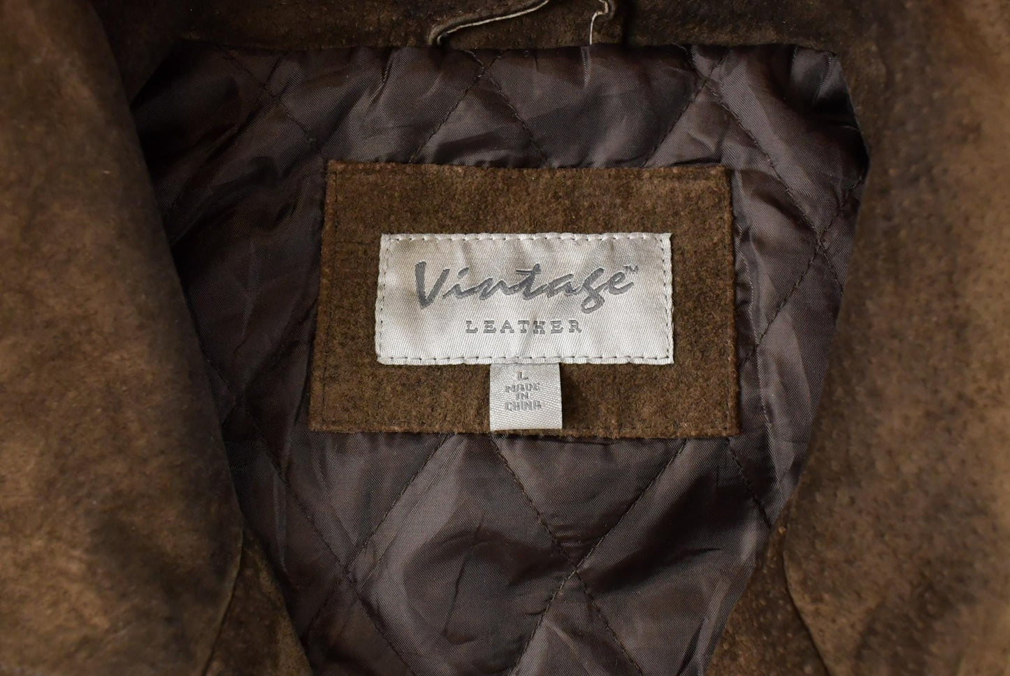 Vintage 1980s Leather Bomber Jacket Men's Large