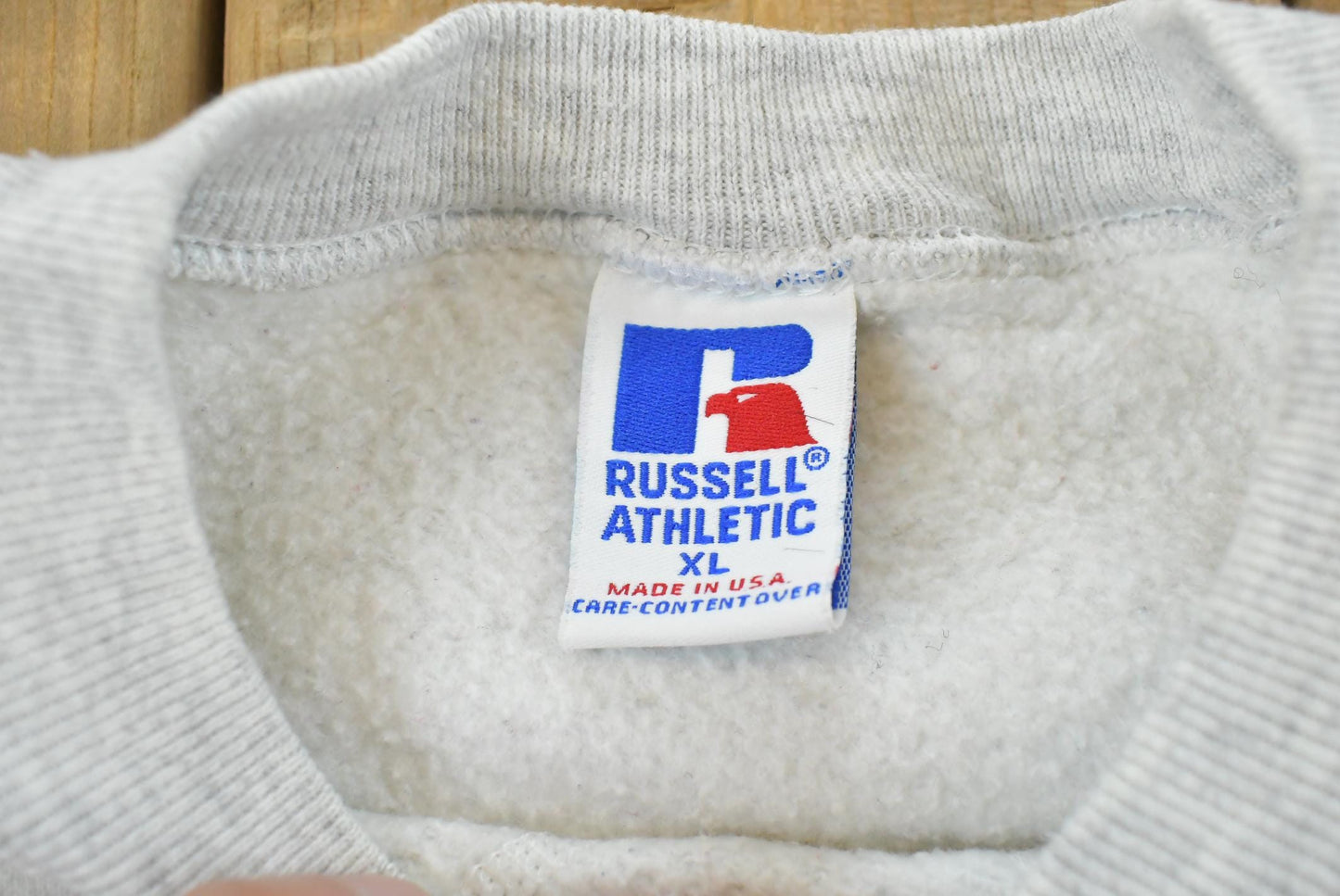 Vintage 1990s Russell Athletic Stanford University Embroidered Crewneck Sweatshirt Men's L