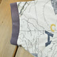 Vintage 1990s Nautica Map Print Polo Shirt Men's M