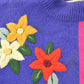 Vintage 1990s LL European Floral Knit Crewneck Sweater Women's XL
