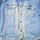 Vintage 1990s Distressed Faded Wrangler Synthetic Fur Lined Jean Jacket