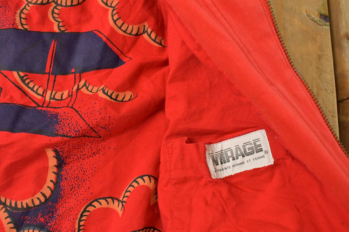 Vintage 1990s Mirage Messageries Aériennes Pilot Jacket Men's XL