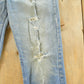 Vintage 1970s Lee Distressed Flare Denim Jeans Men's 30 x 31