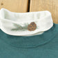Vintage 1990s Jerzees Snow Birds Turtleneck Crewneck Sweater Men's M