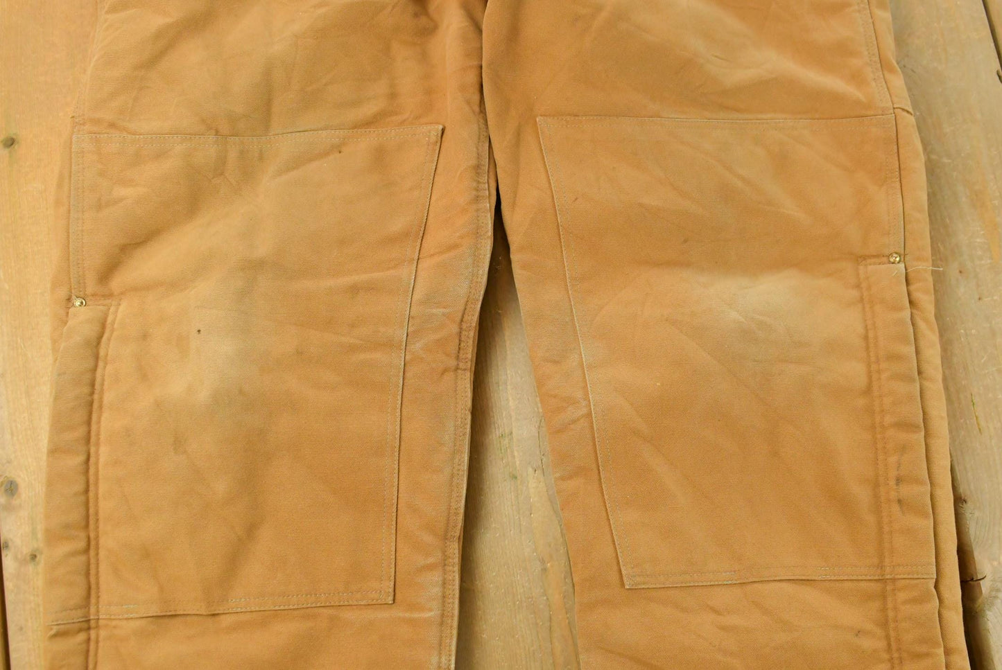 Vintage 1990s Carhartt Double Knee Insulated Canvas Bib Overalls Men's 44 x 31