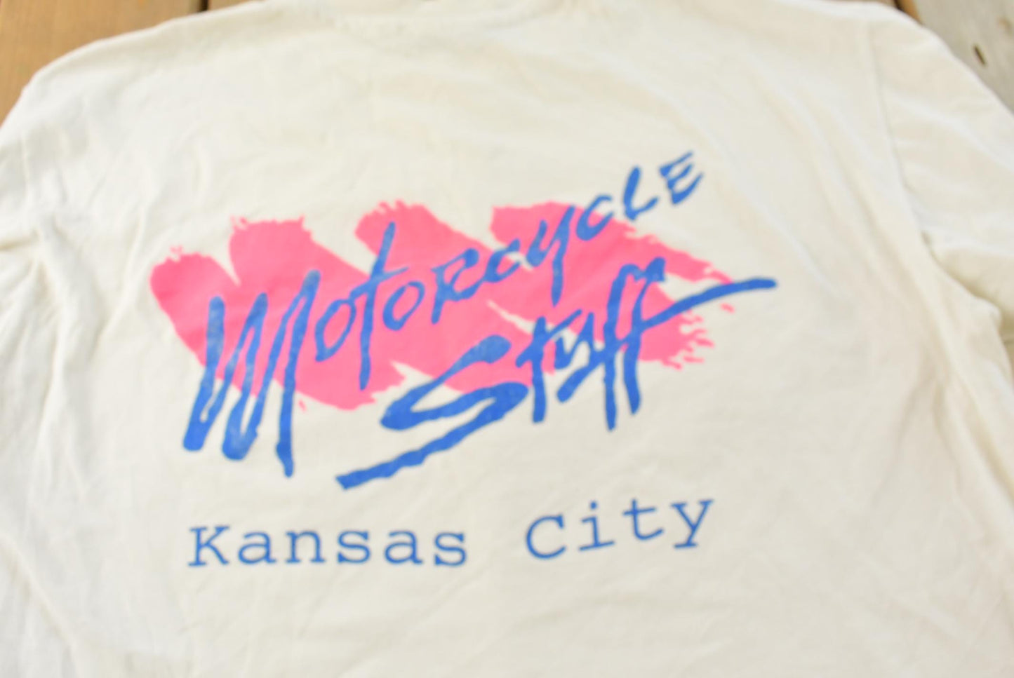 Vintage 1990s Motorcycle Stuff Kansas City Long Sleeve T-Shirt Men's M