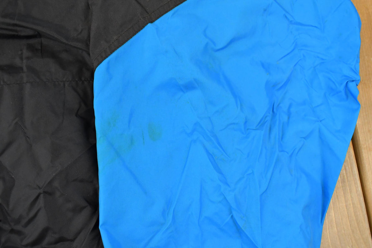 Vintage 2000s Carolina Panthers NFL Nike Middle Swoosh Quarter Zip Pullover Windbreaker Jacket Men's 2XL