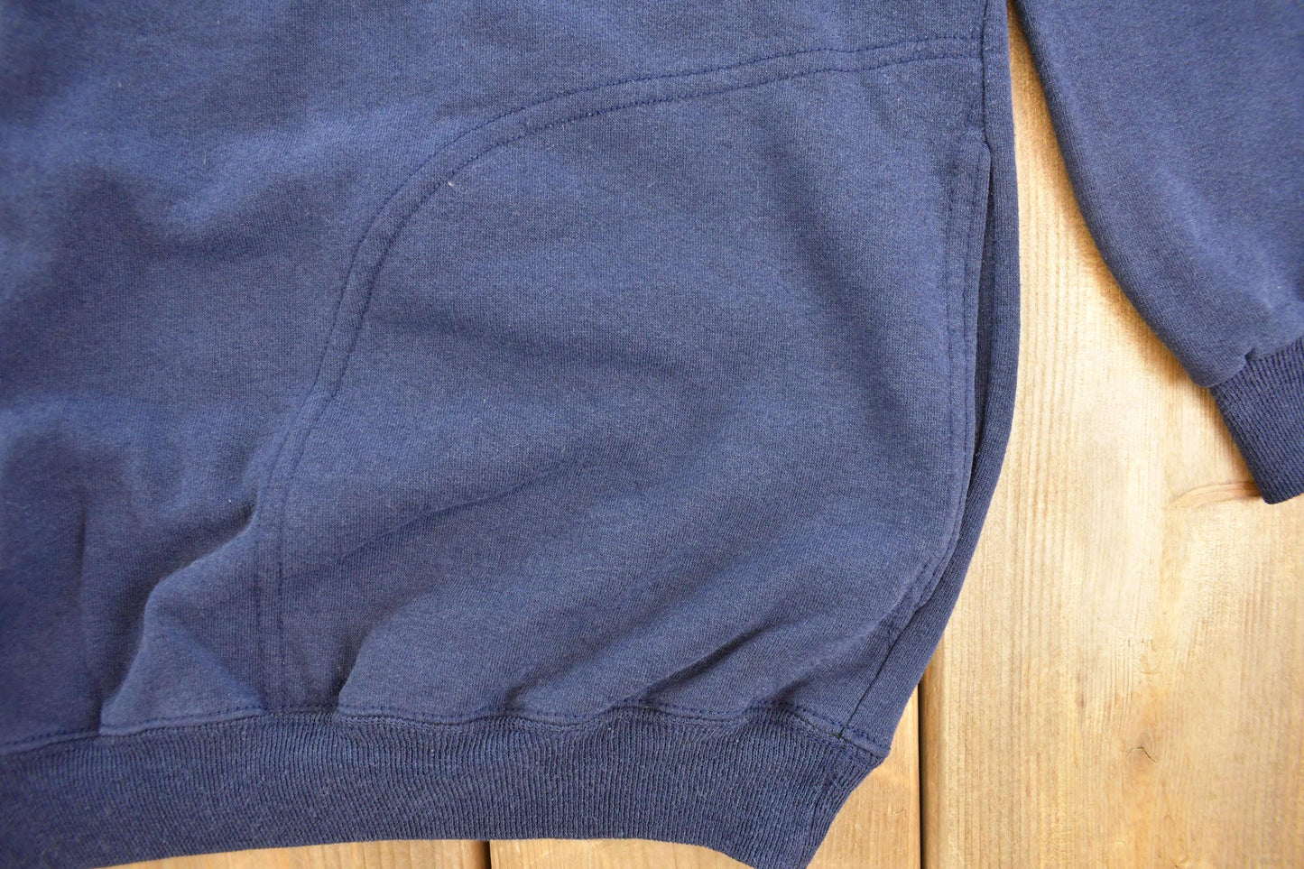 Vintage 1990s Blank Navy Blue Raglan Crewneck Sweatshirt Men's 2XL