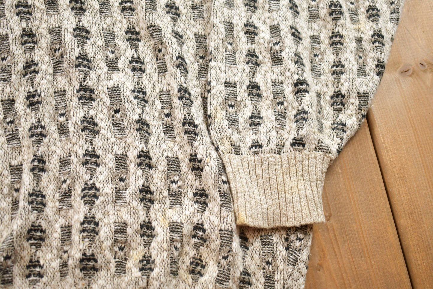 Vintage 1990s Tundra Knitted Crewneck Sweater Men's 3XL