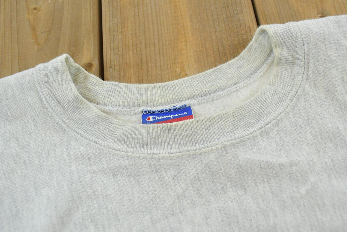 Vintage 1990s NYU Champion Reverse Weave Crewneck Sweatshirt Men's L