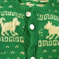 Vintage 1970s Nordic Knit Cardigan Sweater Youth S-M
