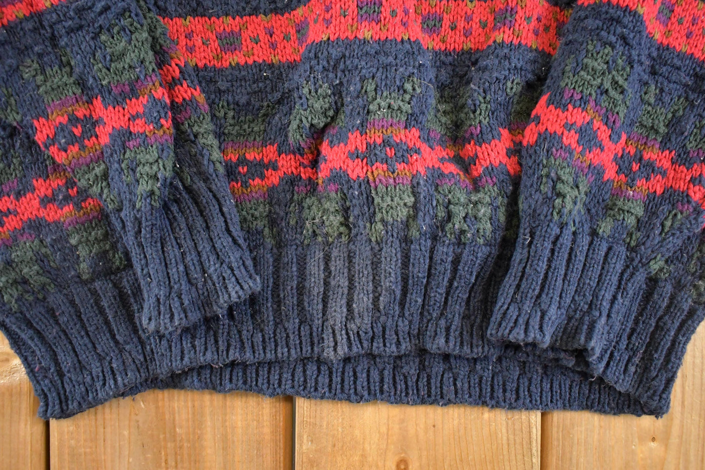 Vintage 1990s The Lodge Knit Crewneck Sweater Men's M
