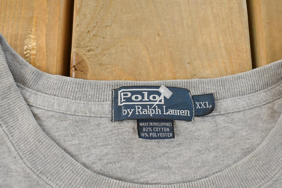 Vintage 1990s Polo By Ralph Lauren Souvenir Crewneck Sweatshirt Men's 2XL
