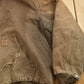 Vintage 1990s Carhartt Brown Active Jac Jacket Size Large Men's 2XL