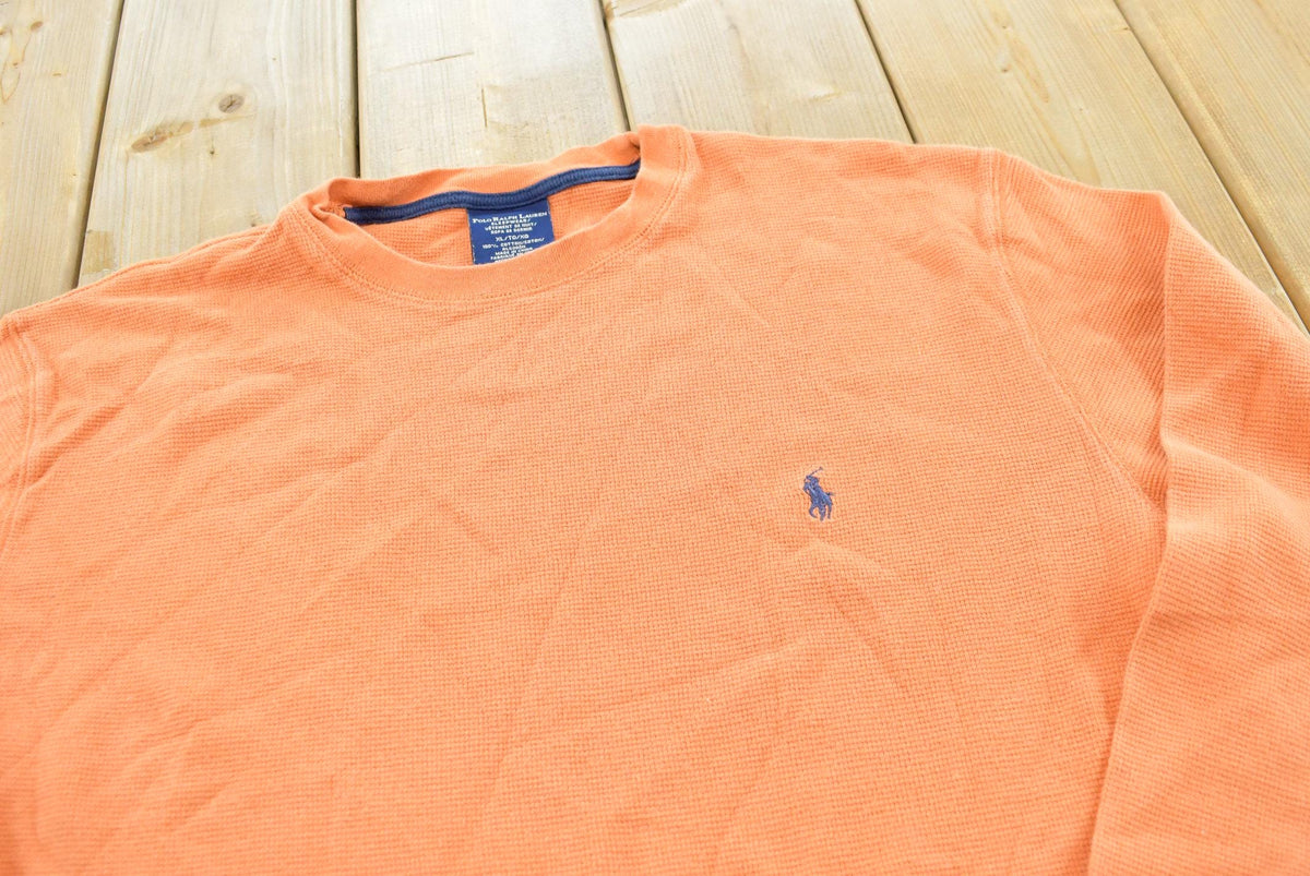 Vintage Y2K Ralph Lauren Polo Sleepwear Thermal Long Sleeve Undershirt T-Shirt Men's L
