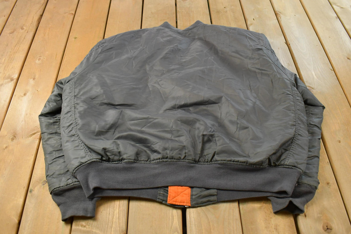 Vintage Y2K Knox Armory Reversible Bomber Jacket Men's XL