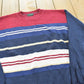 Vintage 1990s Dockers Striped Cotton Knit Crewneck Sweater Men's XL