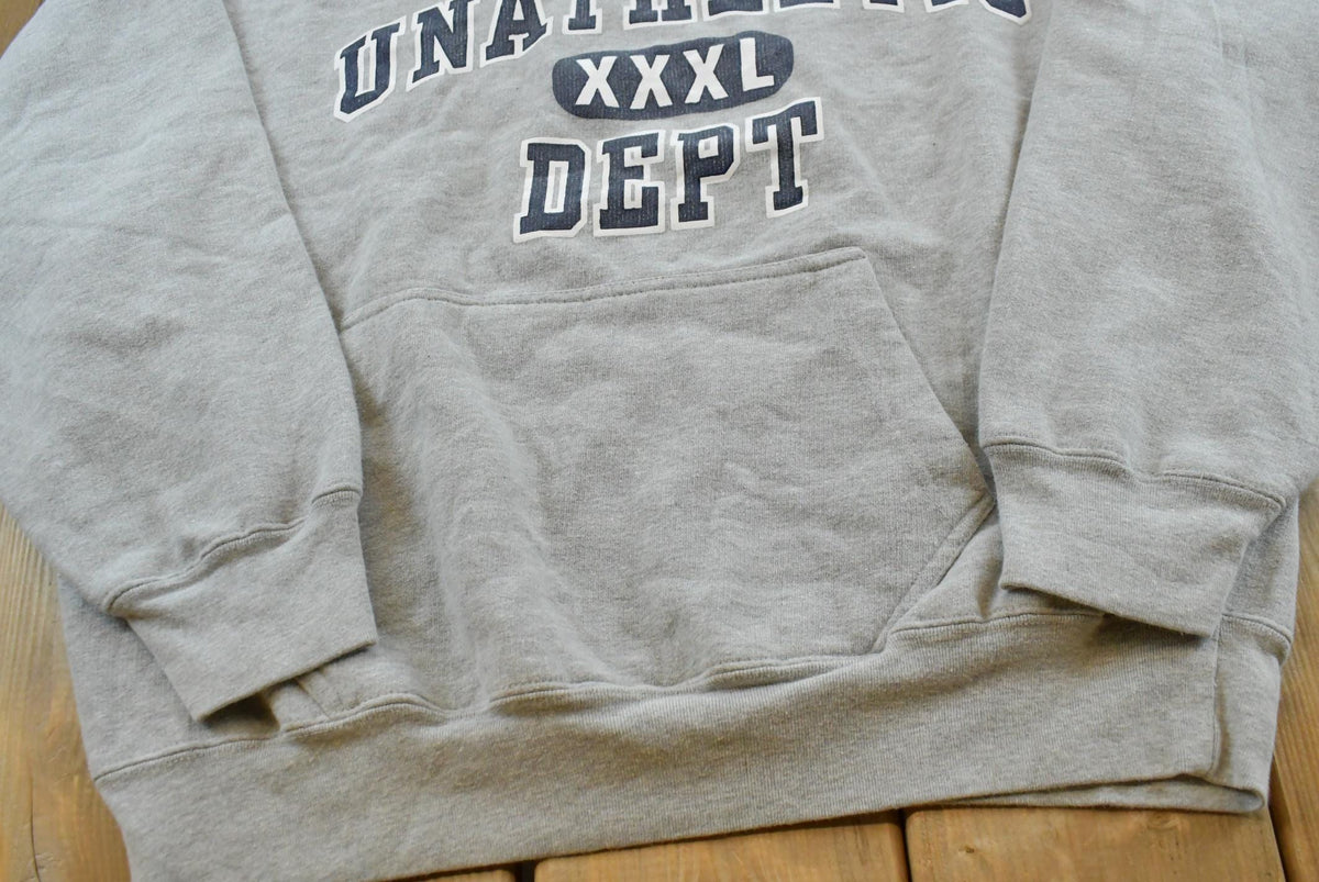 Vintage 2000s Steve And Barry's Unathletic Department Hoodie Sweater Men's L / 00's Streetwear / Y2K Basic Essential