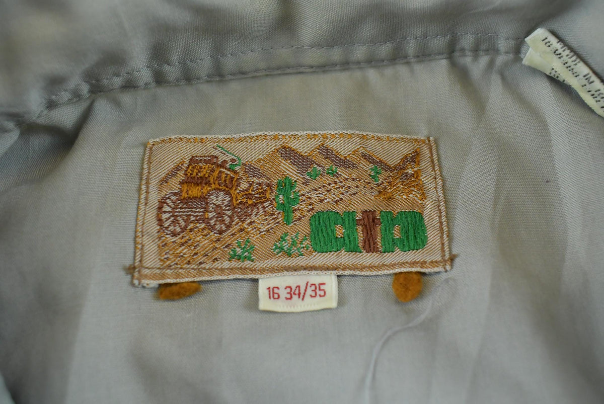 Vintage 1980s ATB Western Shirt Pearl Snap Button Up Shirt Men's L