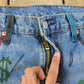 Vintage 2000s Levi's Paint Distressed Orange Tab Denim Jeans Men's 34 x 29