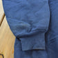 Vintage 1990s Russell Athletic Blank Blue Zip-Up Hoodie Sweatshirt Men's L