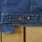 Vintage 1970s Wrangler Western Wear Blanket Lined Denim Jean Jacket Men's M