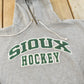Vintage Y2K Jansport Sioux Hockey Hoodie Sweatshirt Men's L