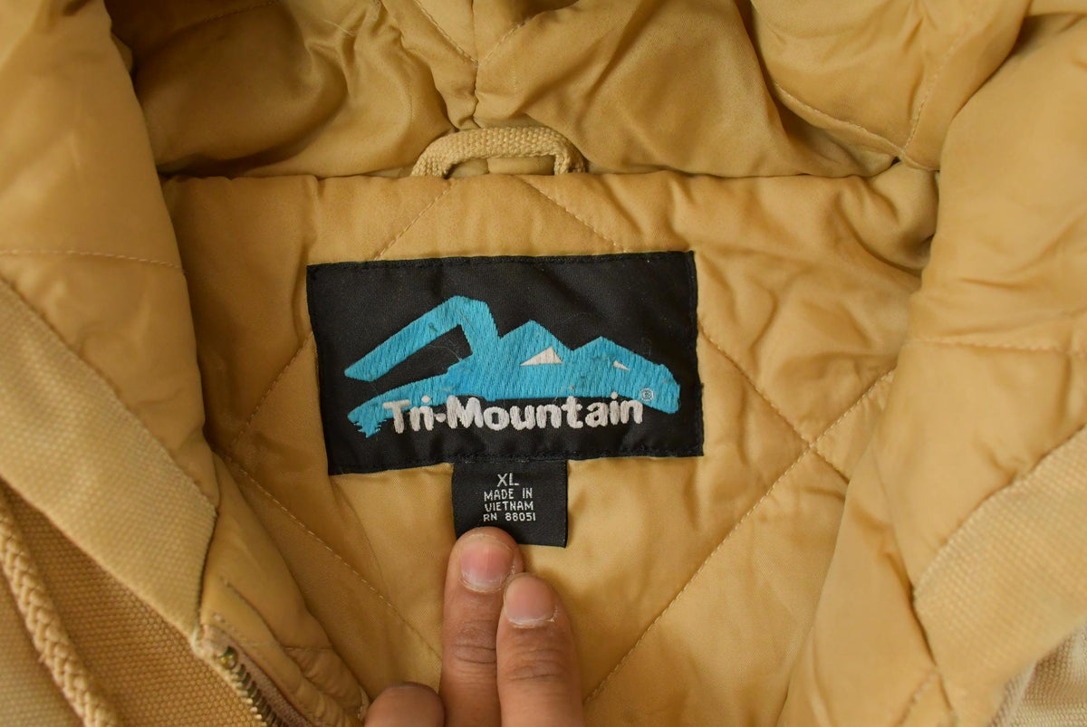 Vintage 1990s Tri Mountain Construction Work Wear Jacket Men's XL