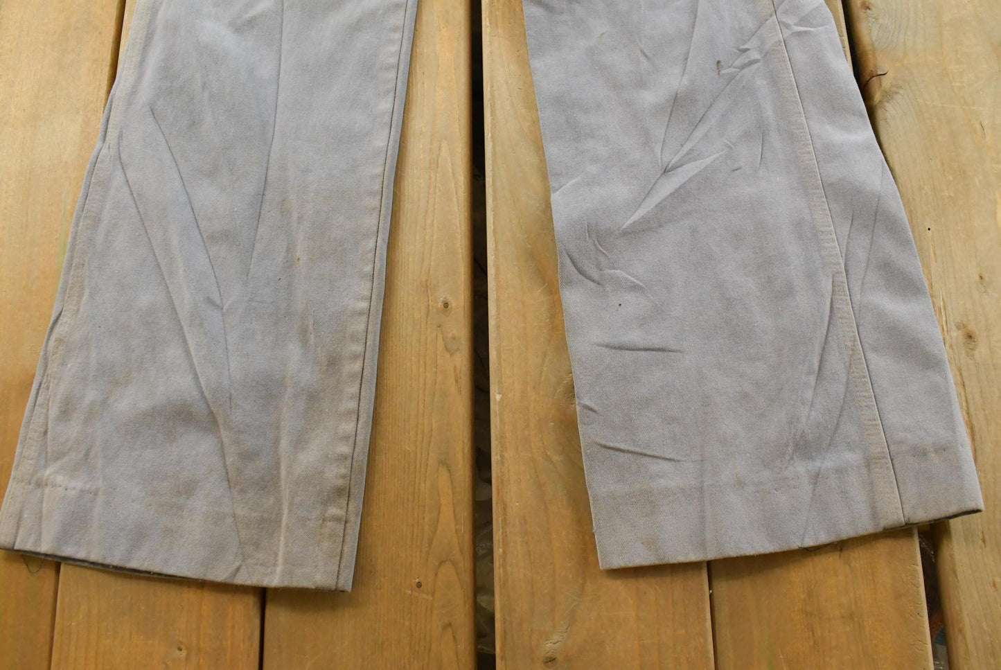 Vintage 1970s Sedgefield Distressed Flare Denim Blue Jeans 29 x 29.5