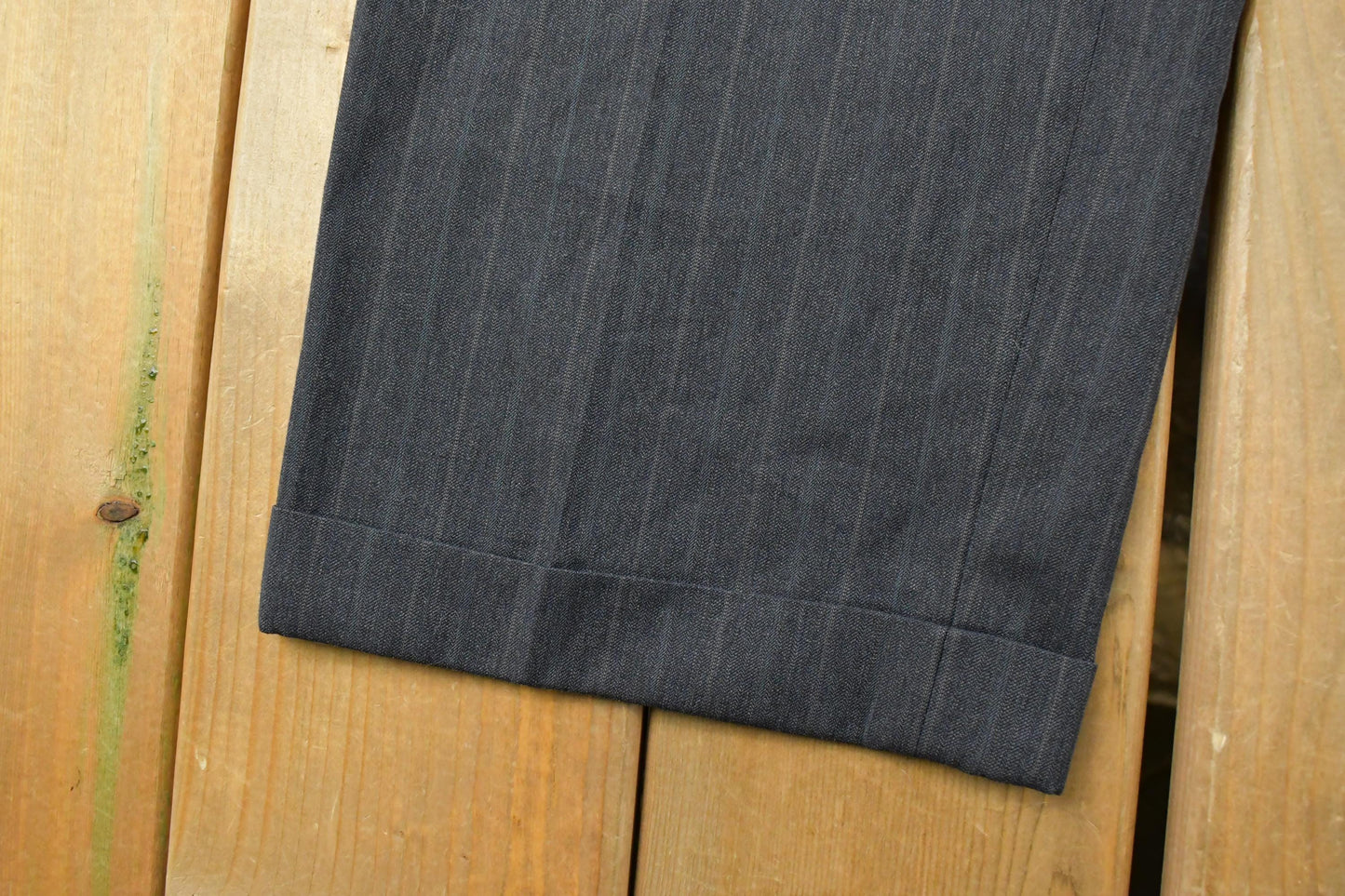 Vintage 1970s Pleated Pinstripe Trousers Men's 34 x 29.5