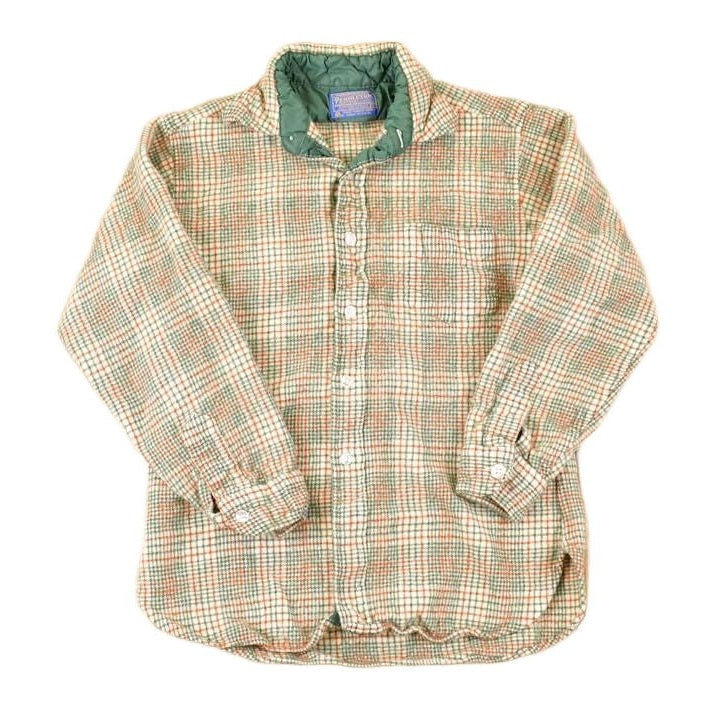 Vintage 1990s Pendleton Plaid Lined Flannel Button Up Shirt Women's S