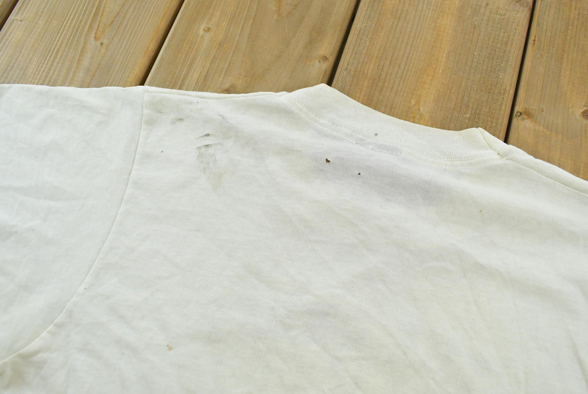 Vintage 1990 Distressed The Great Log Jam Le Sueur Minnesota Souvenir T-Shirt Men's S