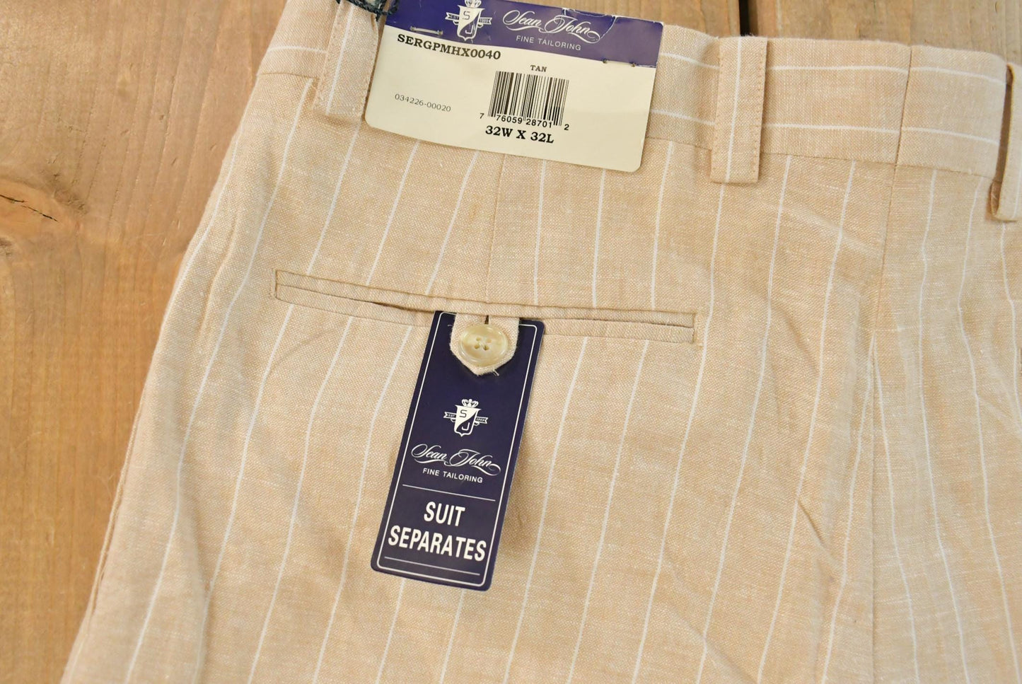 Vintage 1990s DEADSTOCK Sean John Linen Pants Men's 32 x 33