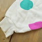 Vintage 1980s Walt Disney Mickey Mouse Polka Dots Crewneck Sweatshirt Men's M