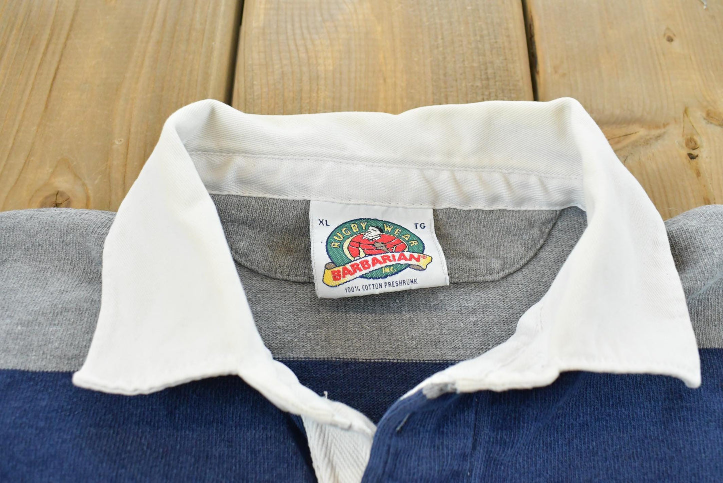 Vintage 1990s Barbarian Georgetown University Rugby Shirt Mens L