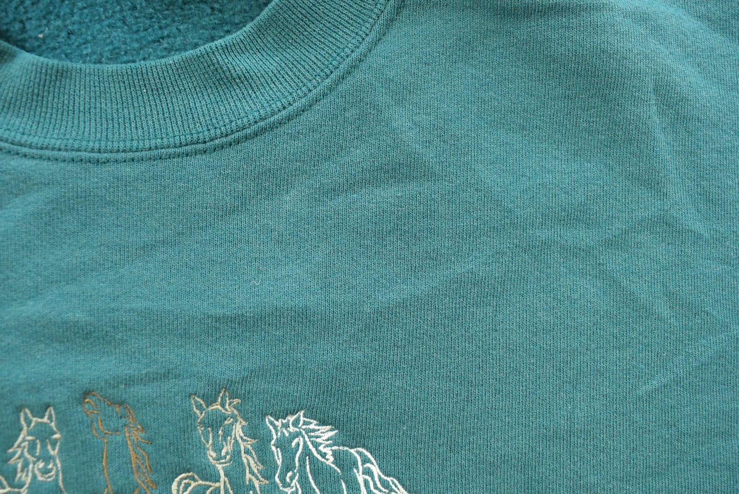 Vintage 1990s Texas Rangers Hall of Game Horses Embroidered Sweatshirt Men's M
