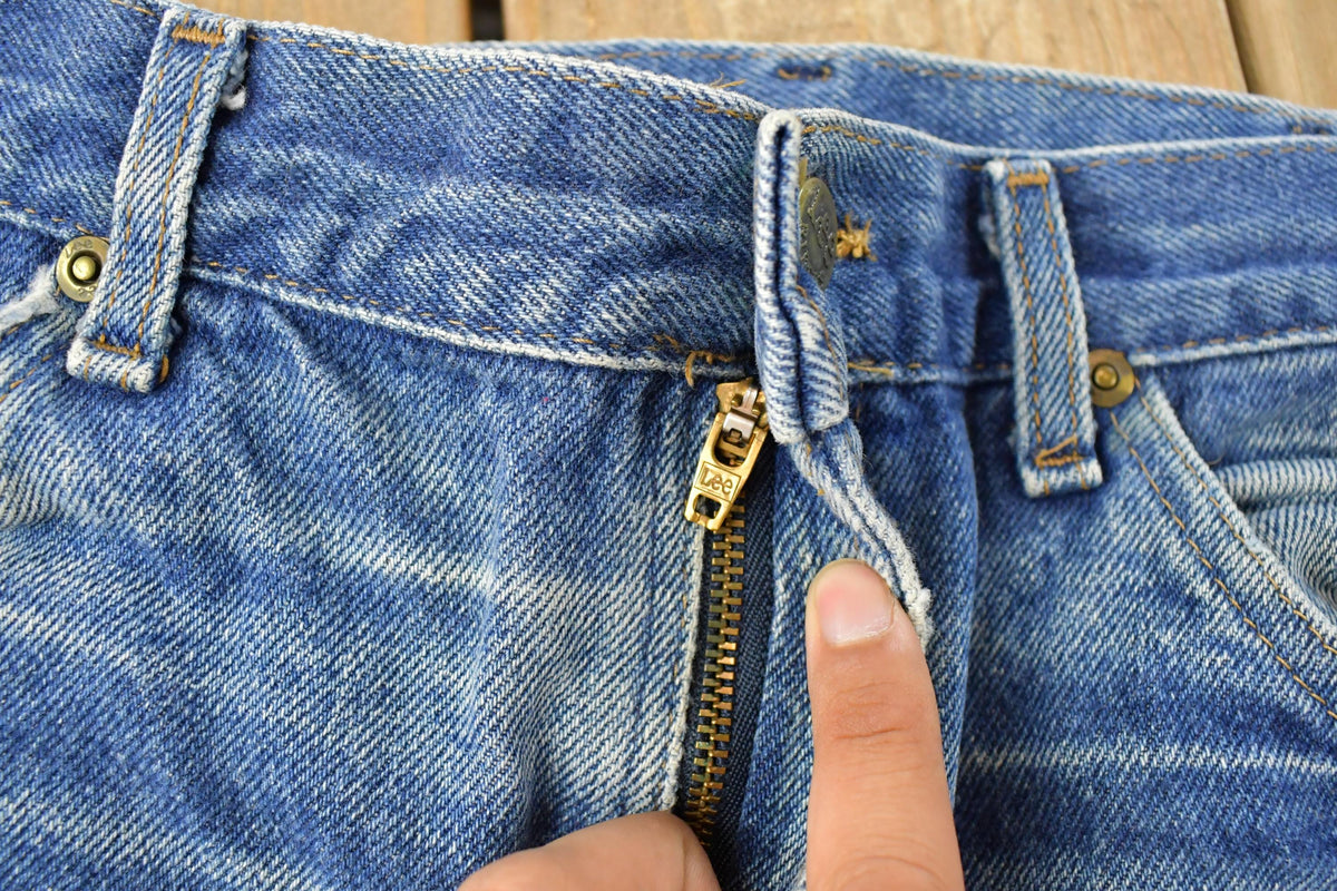Vintage 1980s Lee Bell Bottom Flare Denim Jeans Men's 32 x 30