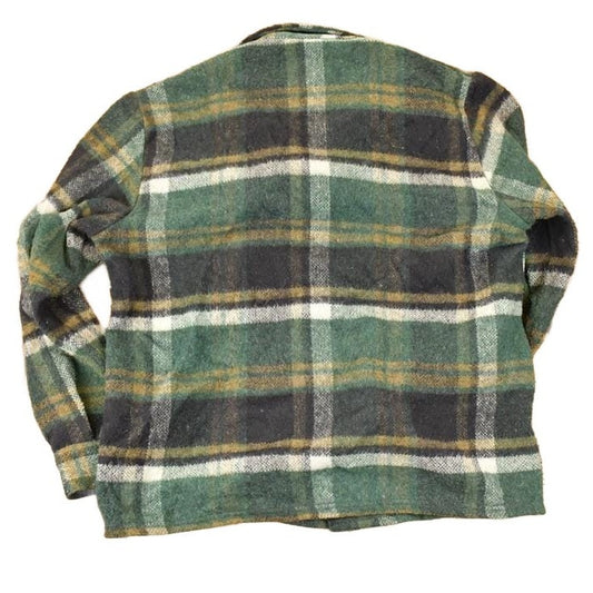 Vintage 1980s Canadian Lumberjack Plaid Button Up Shirt Men's L