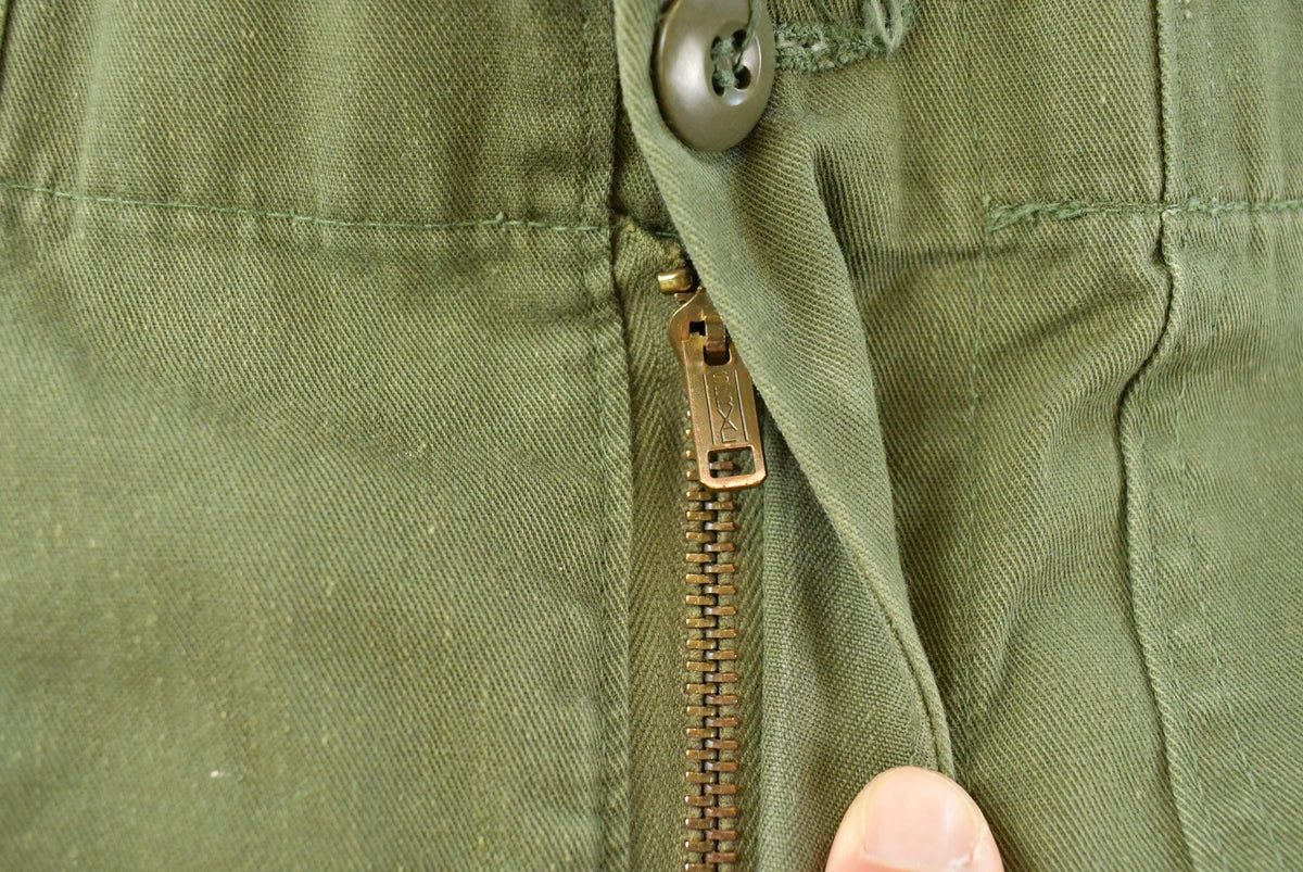 Vintage 1970s Military OG 507 Army Fatigue Pants Men's 33 x 25