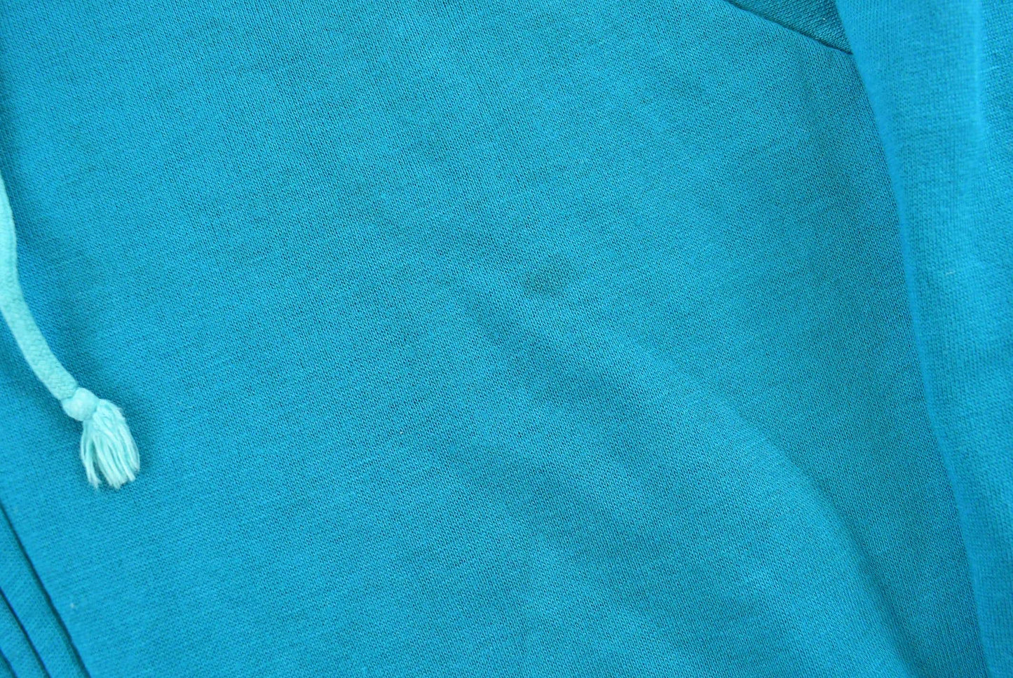 Vintage 1990s Northwest Territories Blank Blue Full Zip Thermal Lined Hoodie Sweatshirt Men's L