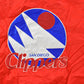 Vintage 2000s Hardwood Classics San Diego Clippers NBA Basketball Embroidered Snap Button Satin Bomber Jacket Mens 3XL