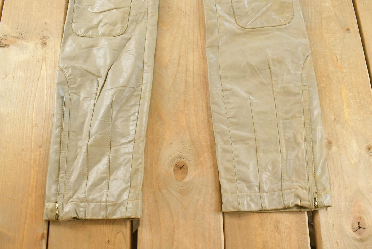 Vintage 2000s Leather Motorcycle Pants Women's 28 x 29