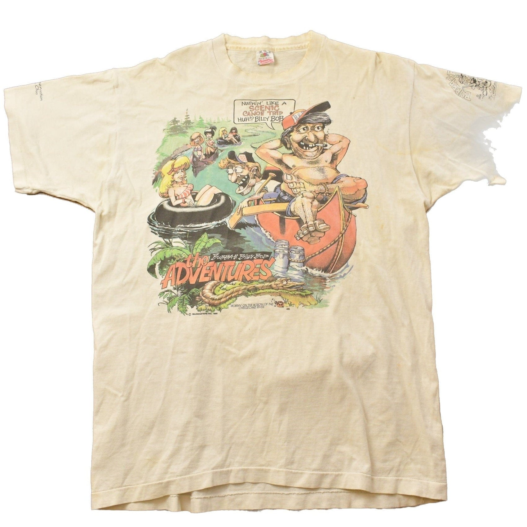 Vintage 1990s Bubba & Billy Bob The Adventures Graphic T Shirt Men's XL