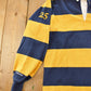 Vintage 1990s Cheltenham Field Hockey Striped Embroidered Rugby Polo Shirt Men's S